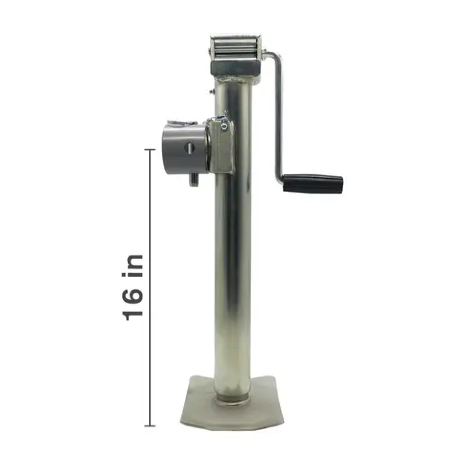 15" 7,000LB Side Wind Zinc Plated Jack-zoom-1