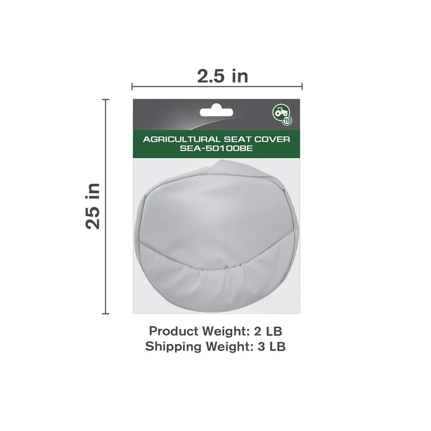 Tractor Seat Cushion, Grey