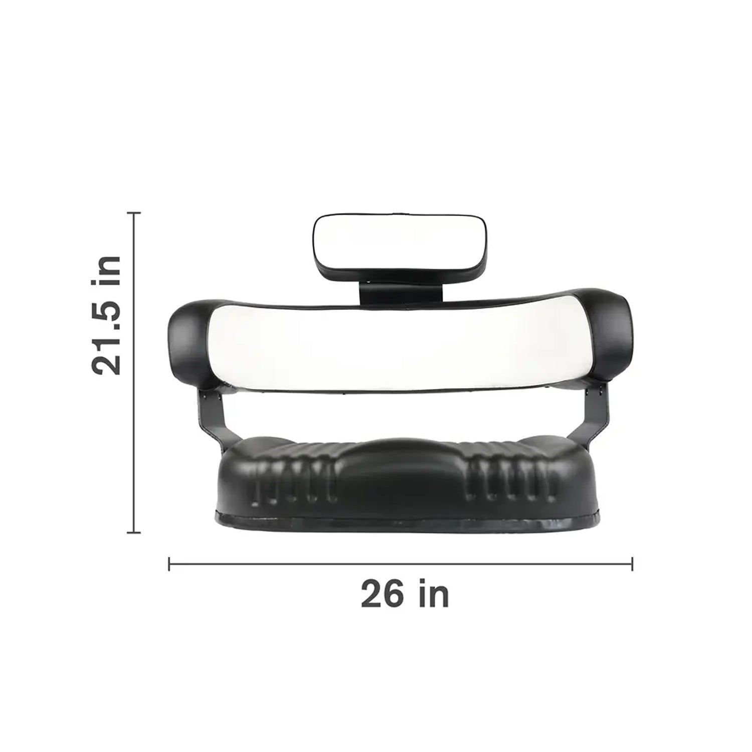 IH 3-Piece Seat Cushion Set, Black / White-zoom-1