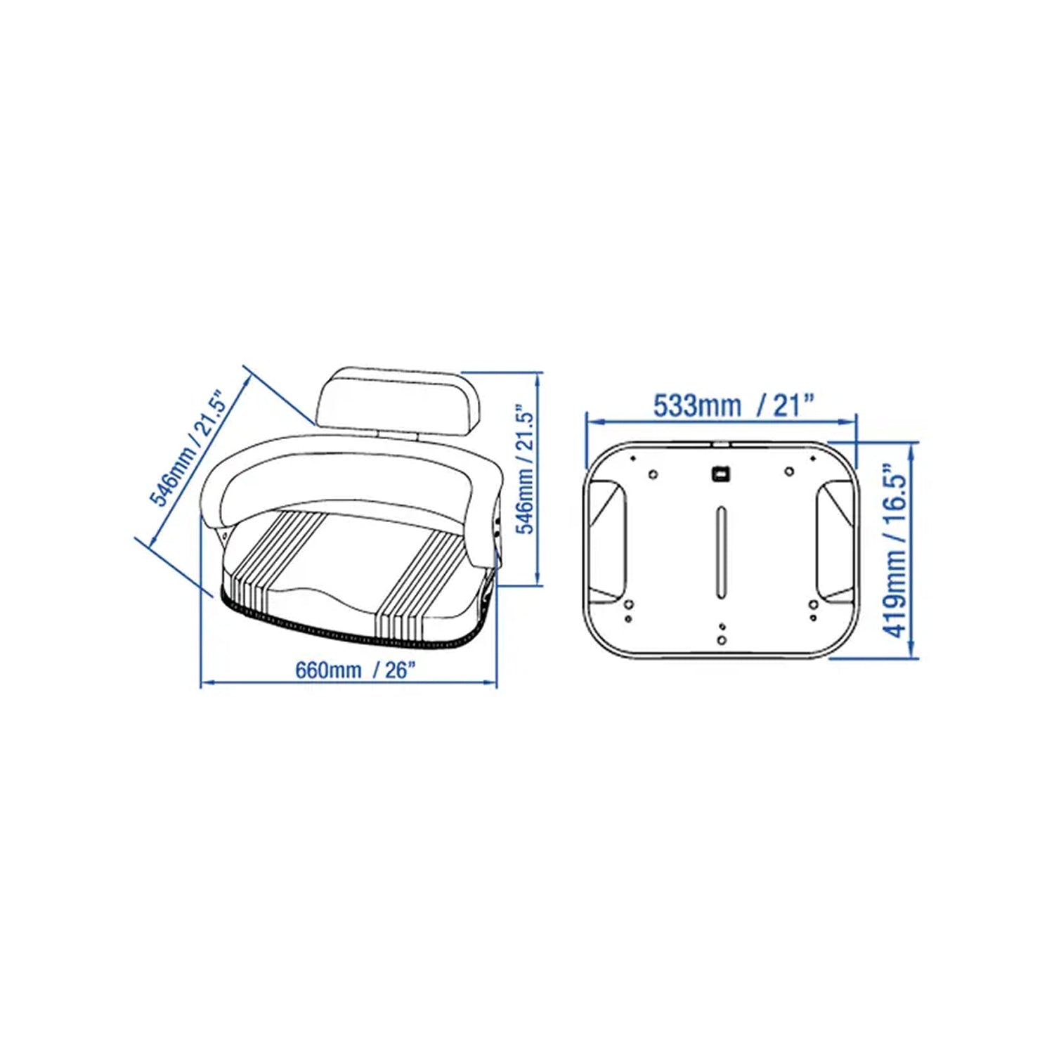 IH 3-Piece Seat Cushion Set, Black / White-zoom-7