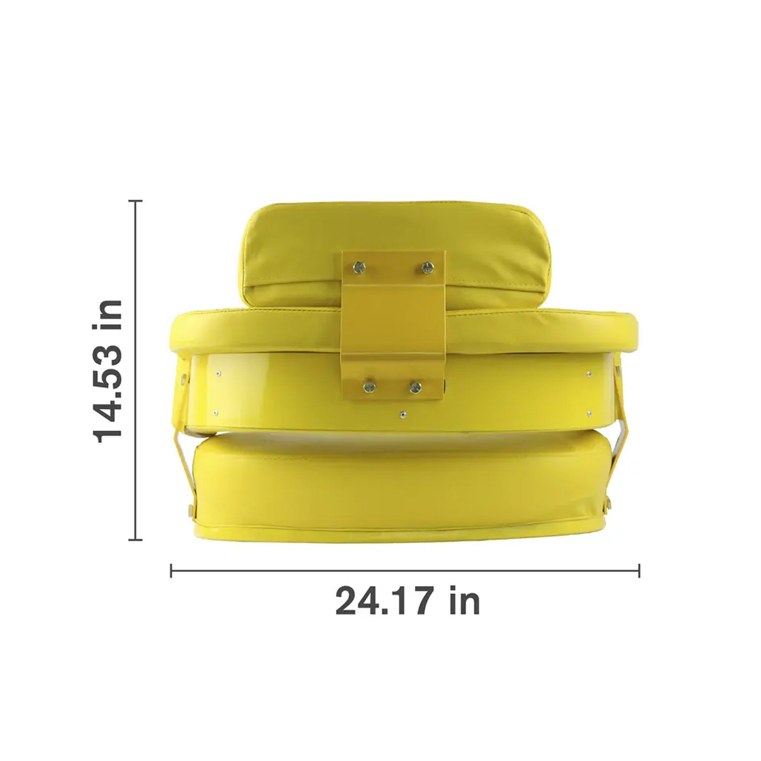 3-Piece Tractor Seat Cushion Set, Yellow-zoom-3