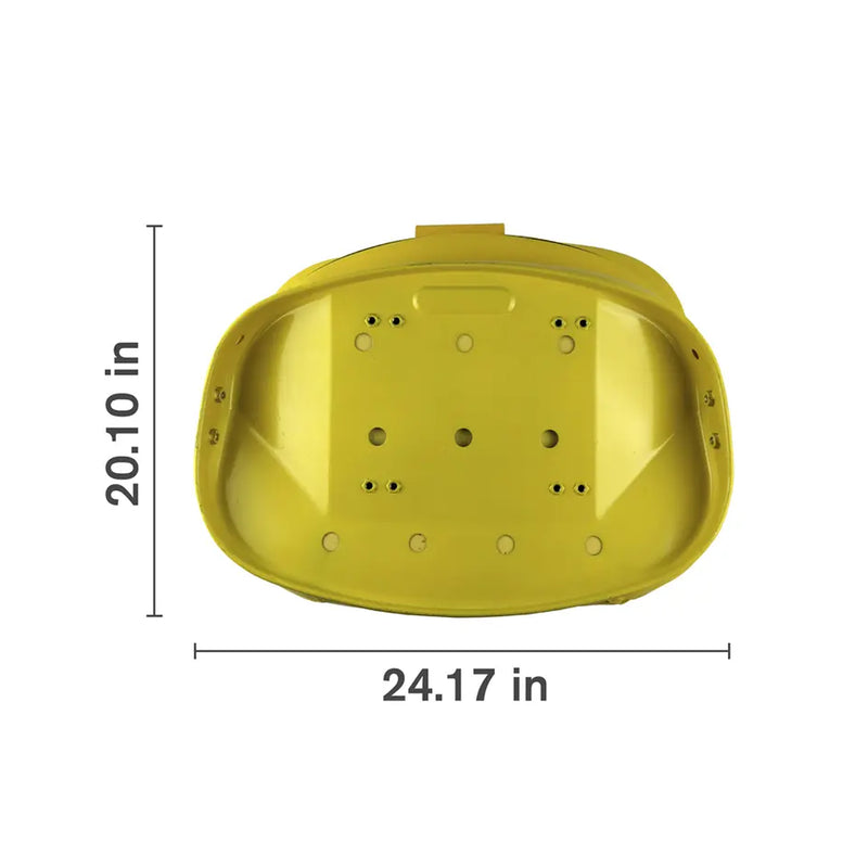 3-Piece Tractor Seat Cushion Set, Yellow-zoom-