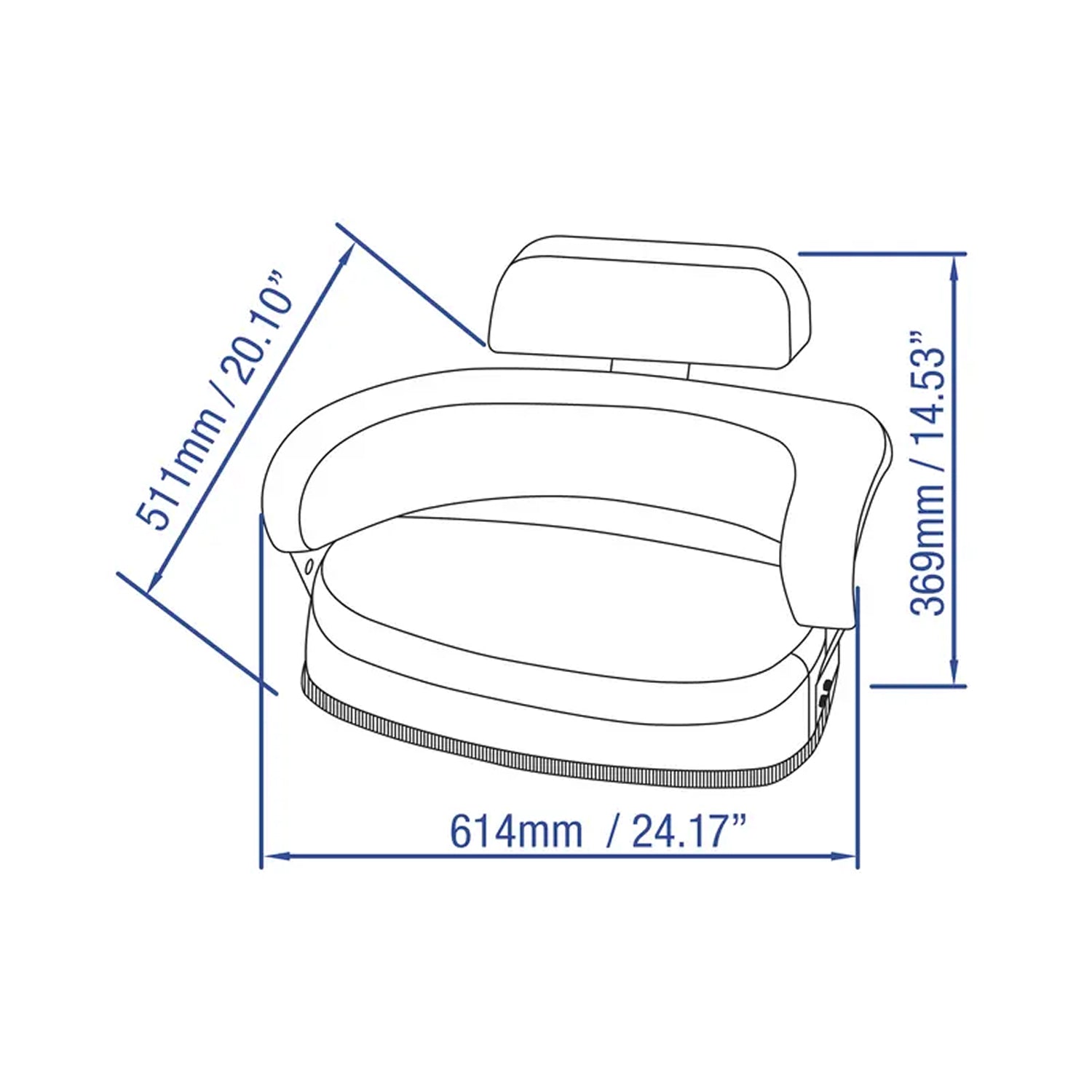 3-Piece Tractor Seat Cushion Set, Yellow-zoom-7