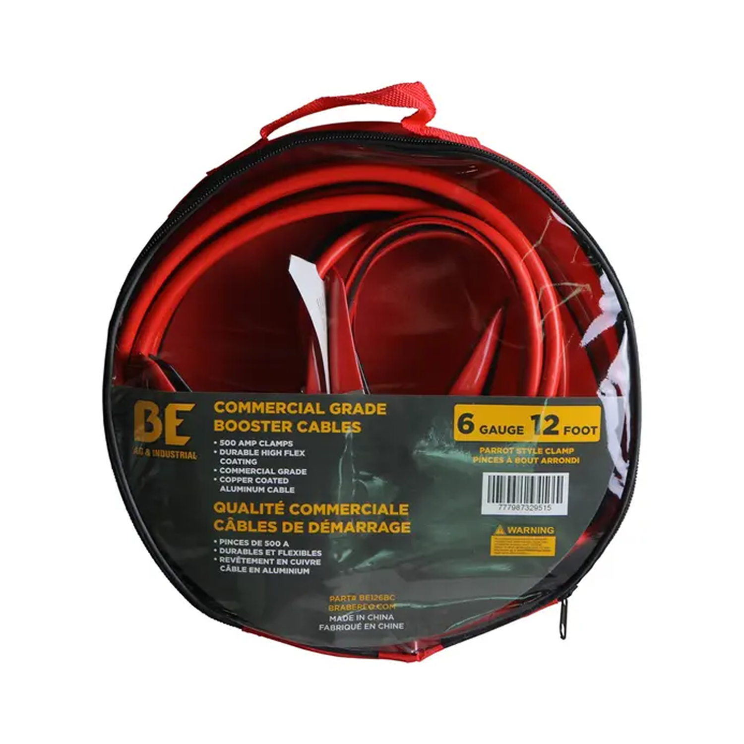 6 Gauge, 12' Booster Cable-1