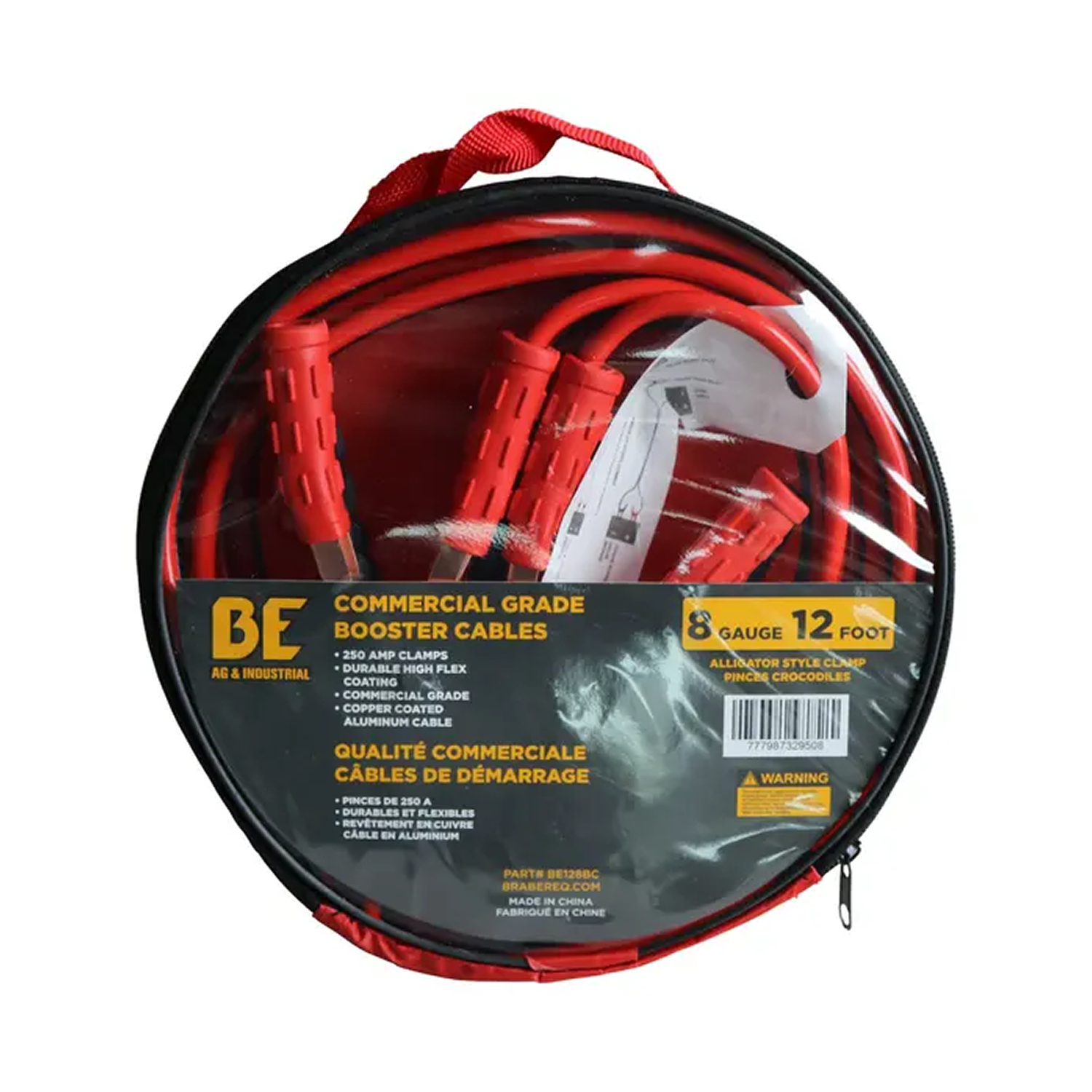 8 Gauge, 12' Booster Cable-1