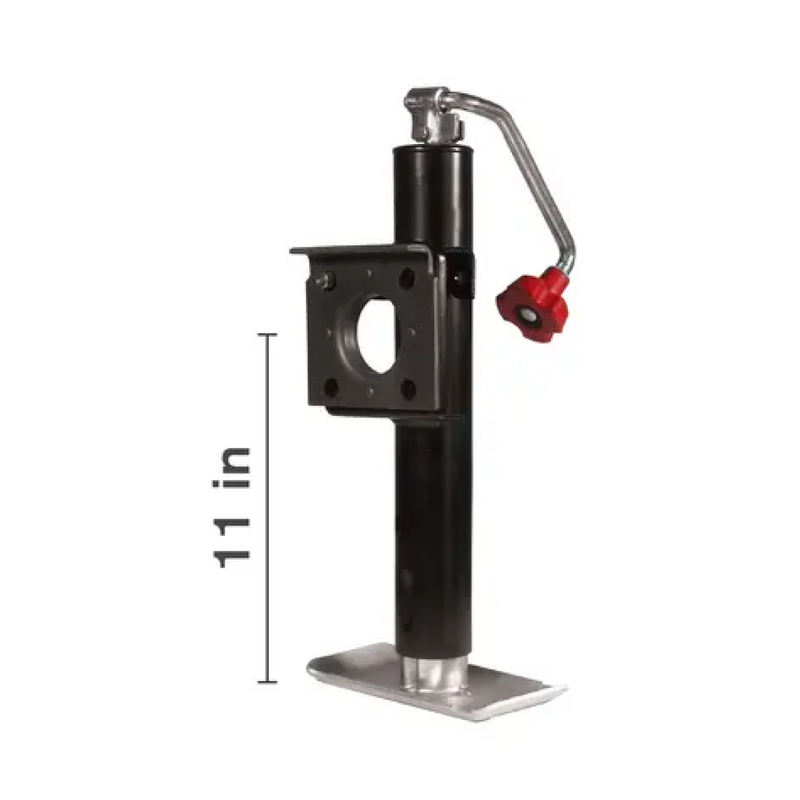 10" 2000LB Top Wind Jack, Flange Style-zoom-