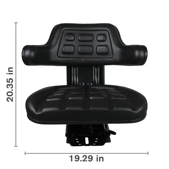 Agricultural Universal Suspension Seat, Black-zoom-1