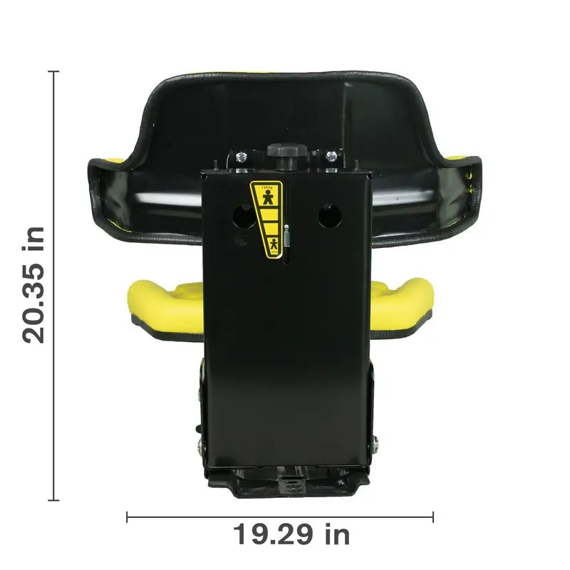 Agricultural Universal Suspension Seat, Yellow-zoom-3